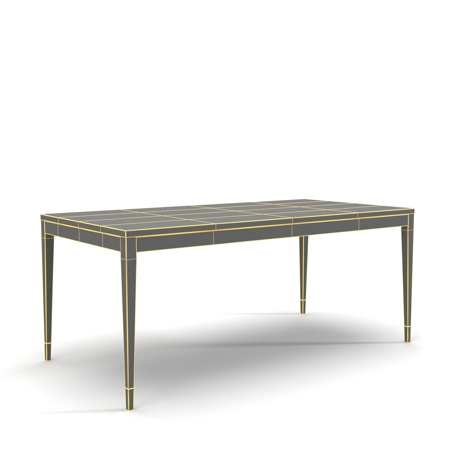 Tigrana Rectangular Dining Table PBR 3D Model_07